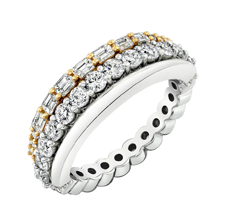 vintage-inspired rings for women-Endless Stacker Ring