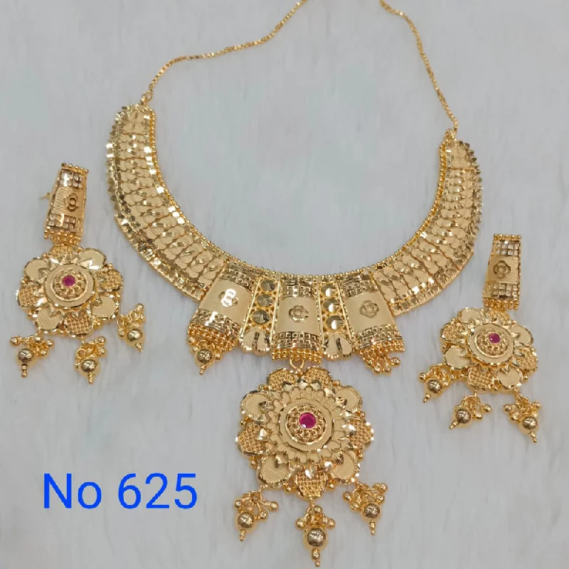 fashion necklaces for women-Sunrise Gold  Forming  Necklace Set