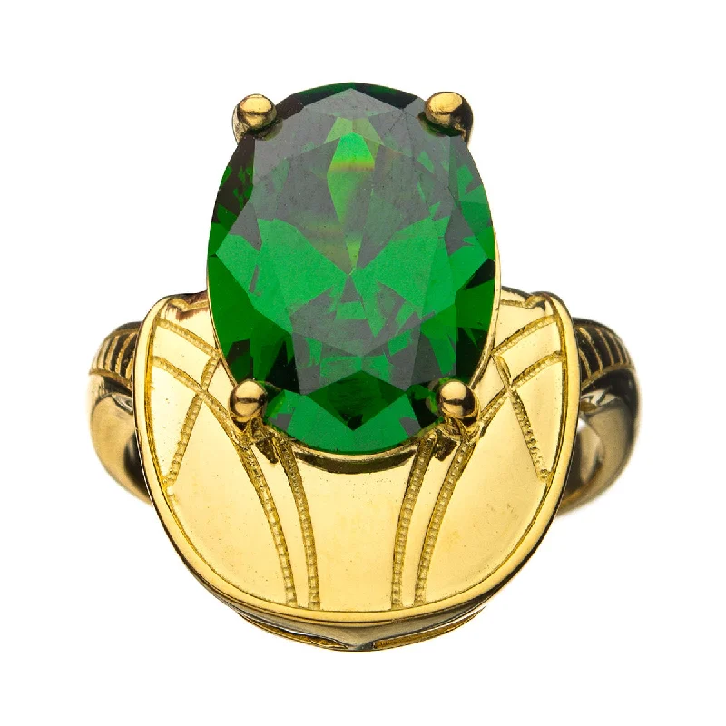 engraved rings for women-Marvel X RockLove LOKI Chestplate Ring