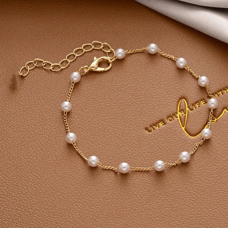 sterling silver bracelets for women-Simple Style Heart Shape Alloy Plating Chain Gold Plated Unisex Bracelets