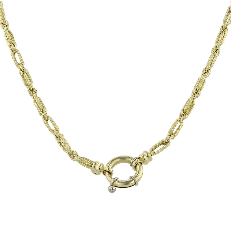 gemstone pendant necklaces for women-14K Yellow Gold Braided 18-Inch Necklace