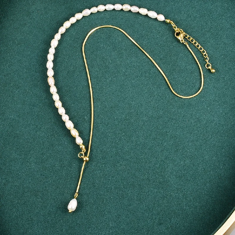 18K Golden-20cm-Freshwater Pearl