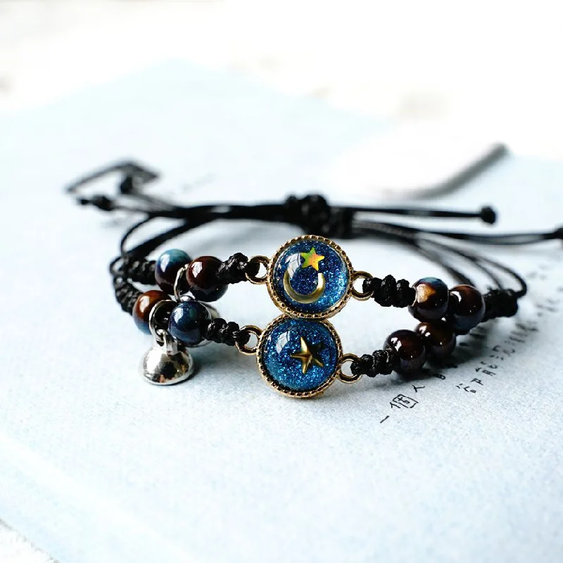 boho bracelets for women-Simple Style Constellation Alloy Epoxy Bracelets