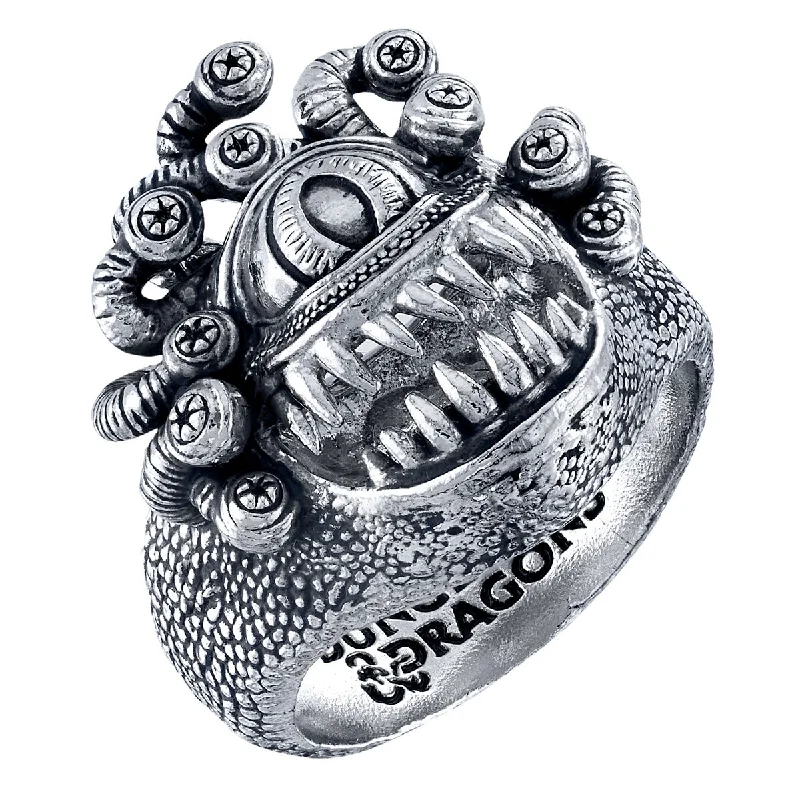 platinum wedding rings for women-Dungeons and Dragons X RockLove Beholder Ring