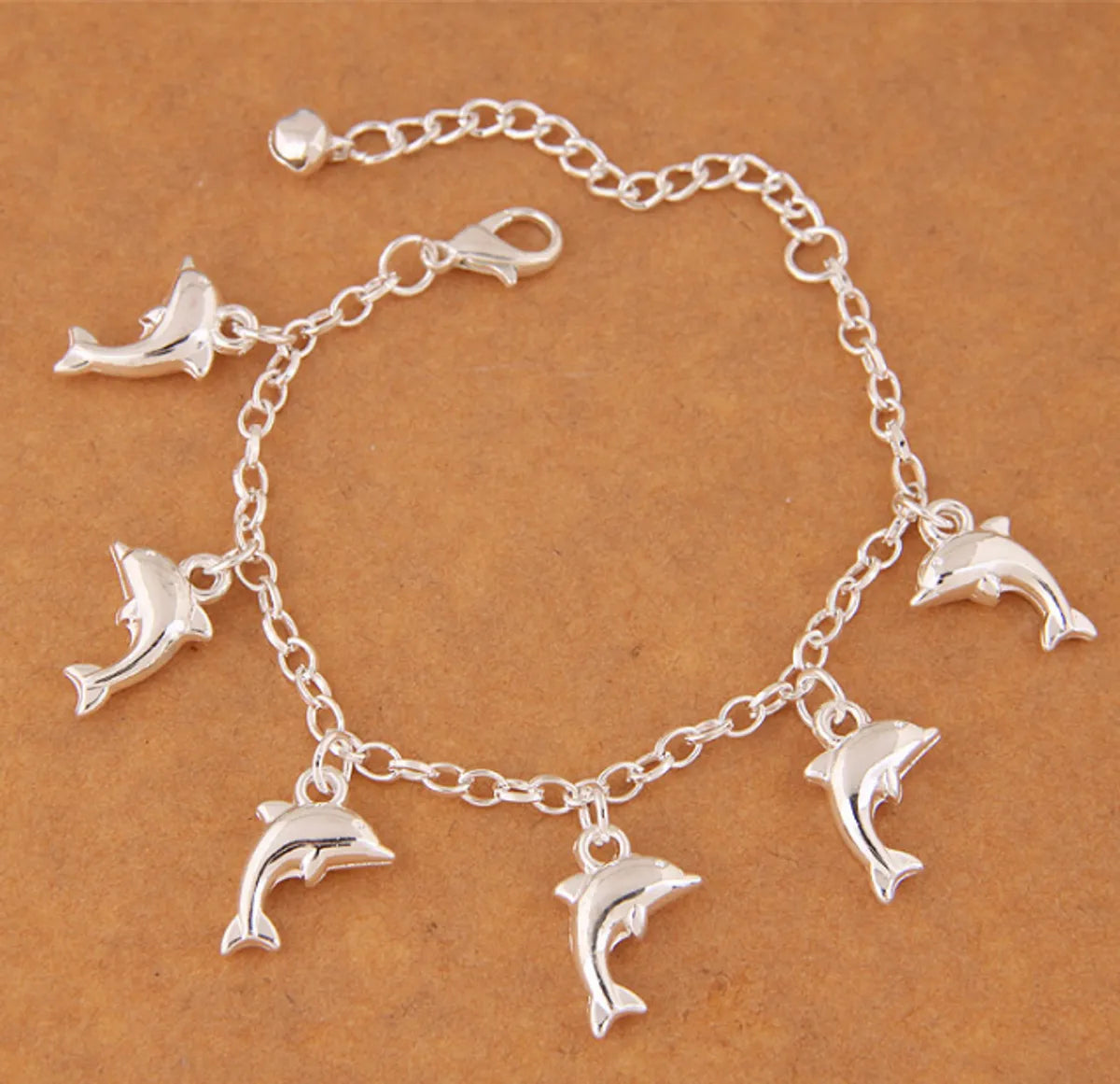 chunky bangles for women-Fashion Dolphin Alloy Handmade Bracelets