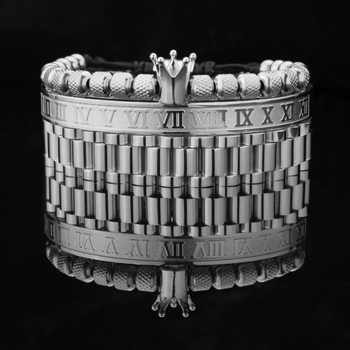 Steel Crown with Watch Band