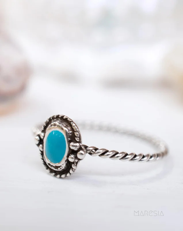 silver rings for women-Turquoise Ring ~Sterling Silver 925~SMR024