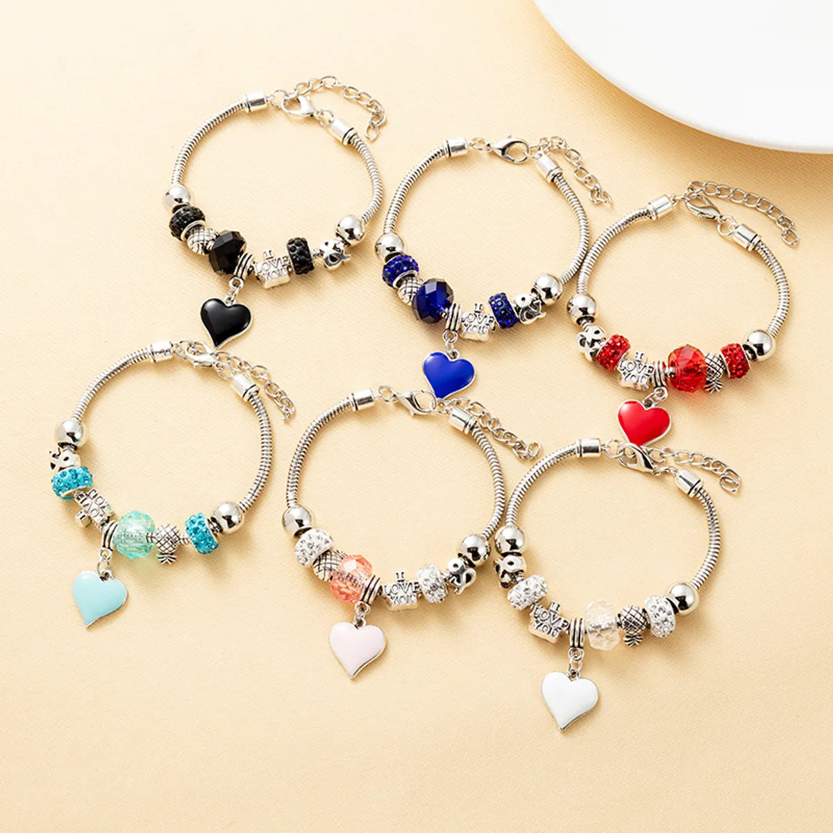 pearl bracelets for women-Fashion Heart Shape Alloy Plating Women's Bracelets