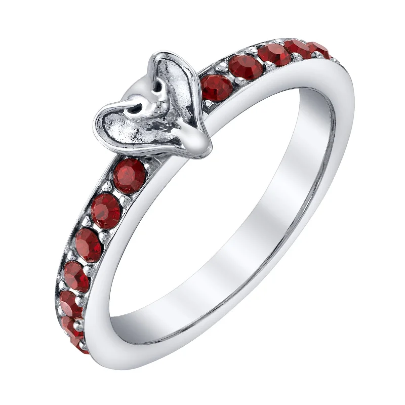 custom rings for women-Disney X RockLove DISNEY ALADDIN Jafar Iconic Villains Stacker Ring