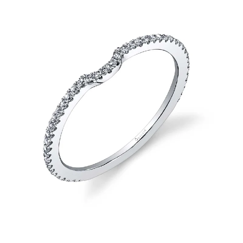 traditional engagement rings for women-Sylvie Classic Wedding Band BSY455