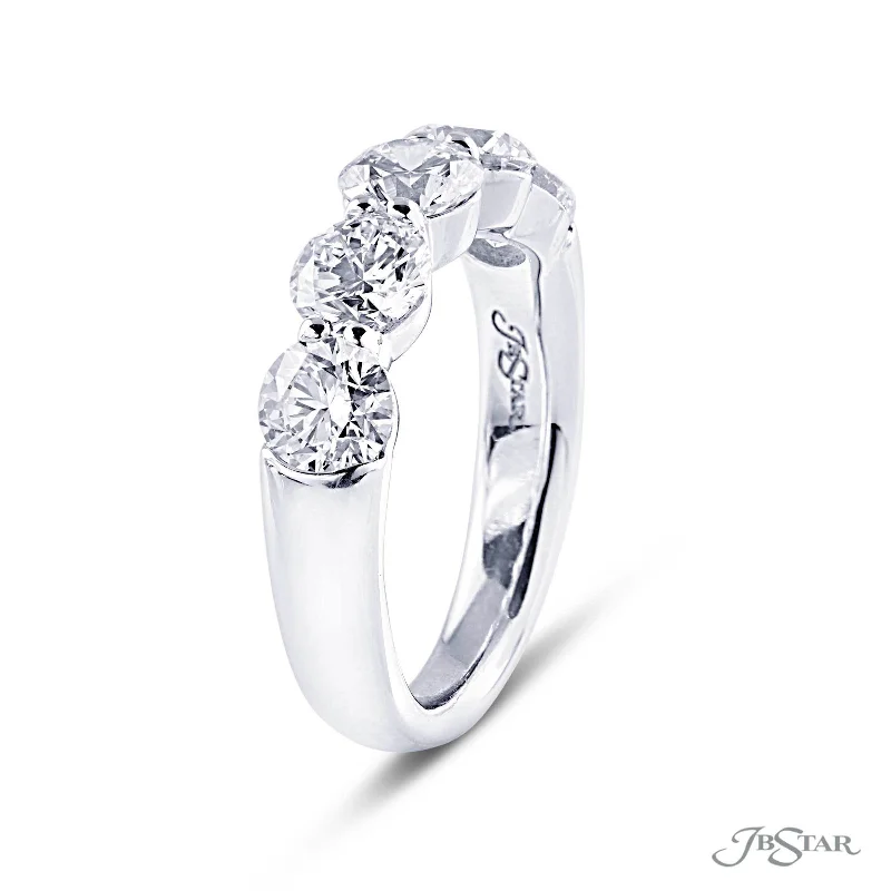 eternity engagement rings for women-Platinum Diamond Wedding Band