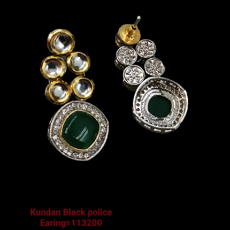 large hoop earrings for women-Padmawati Bangles Kundan And Austrian Stone Earrings