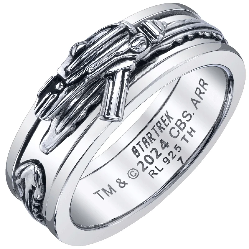 wedding rings for women-Star Trek X RockLove Phaser Spinner Ring