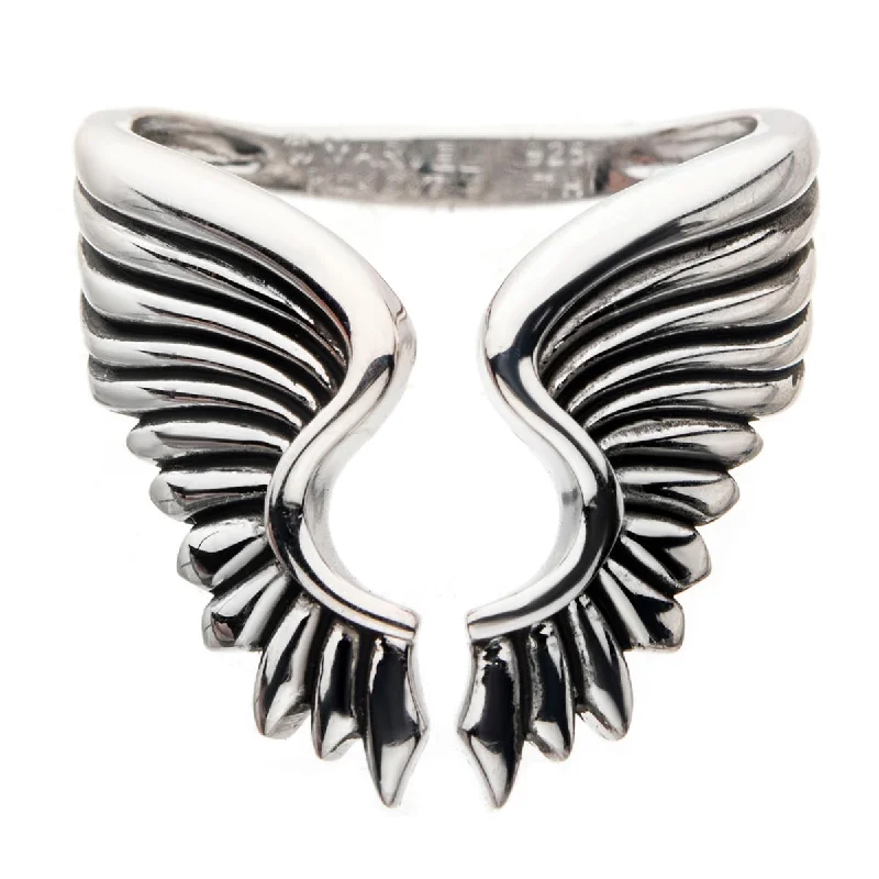 wedding ring sets with diamonds for women-Marvel X RockLove THOR Winged Ring