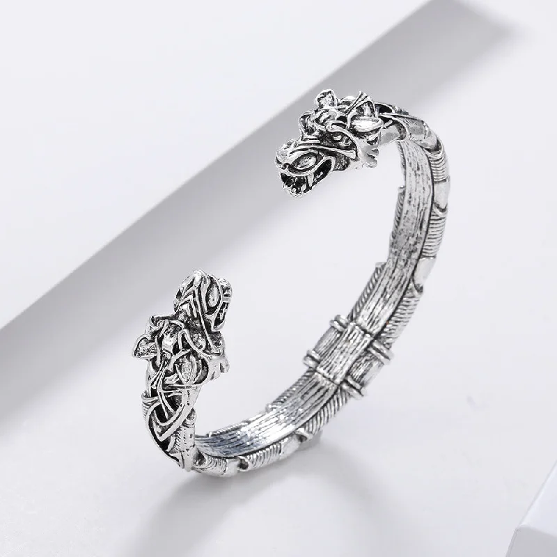 gold bracelets for women-Ethnic Style Cool Style Wolf Alloy Plating Men's Bracelets