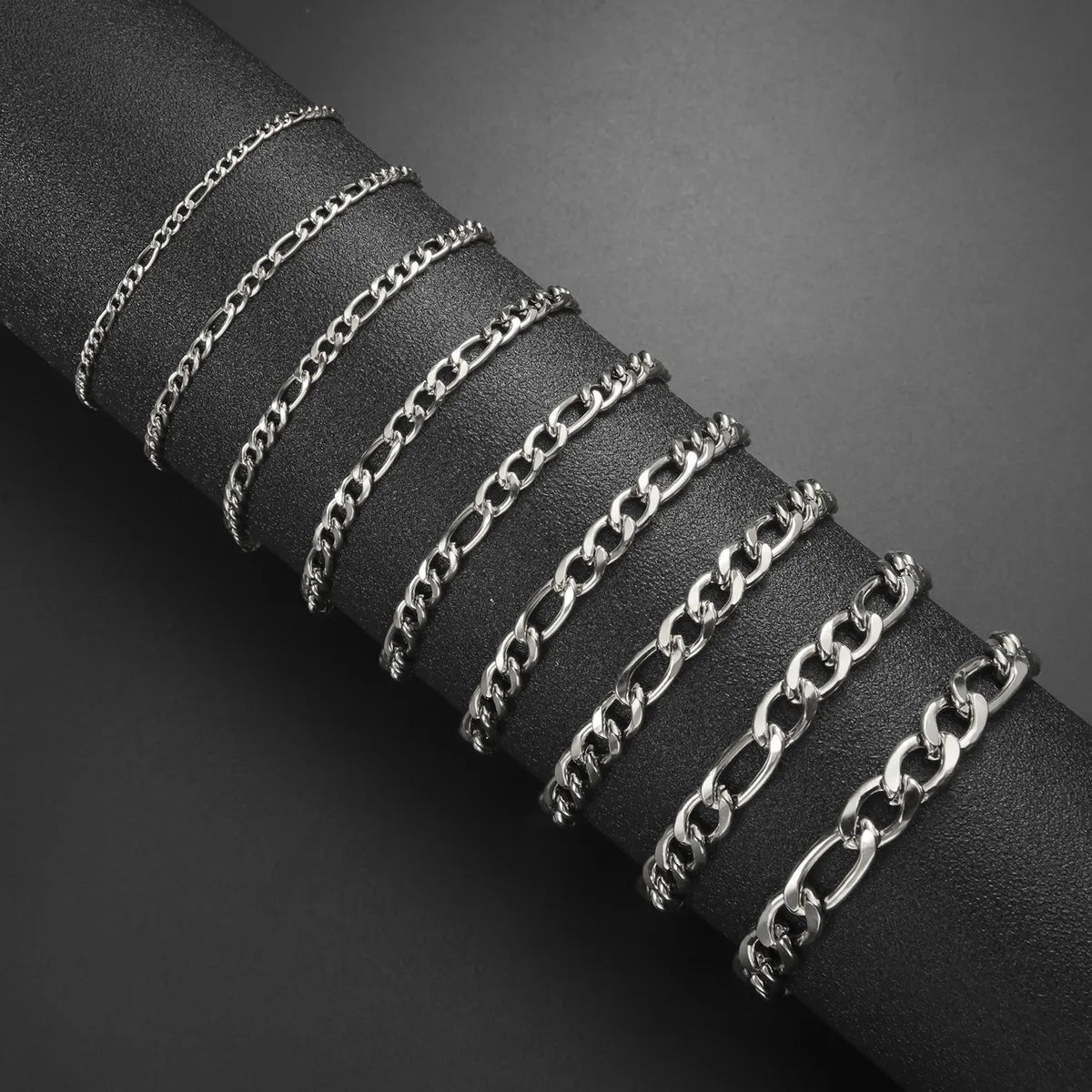 silver bangles for women-Simple Style Geometric Stainless Steel Plating Unisex Bracelets