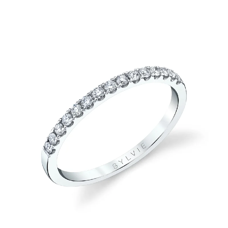 wedding engagement rings for women-Sylvie Classic Wedding Band BSY293