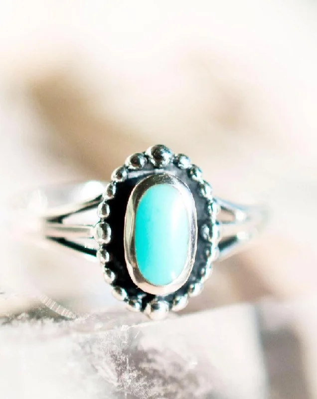 halo rings for women-Pipeline Turquoise Ring ~ Sterling Silver 925~SMR009