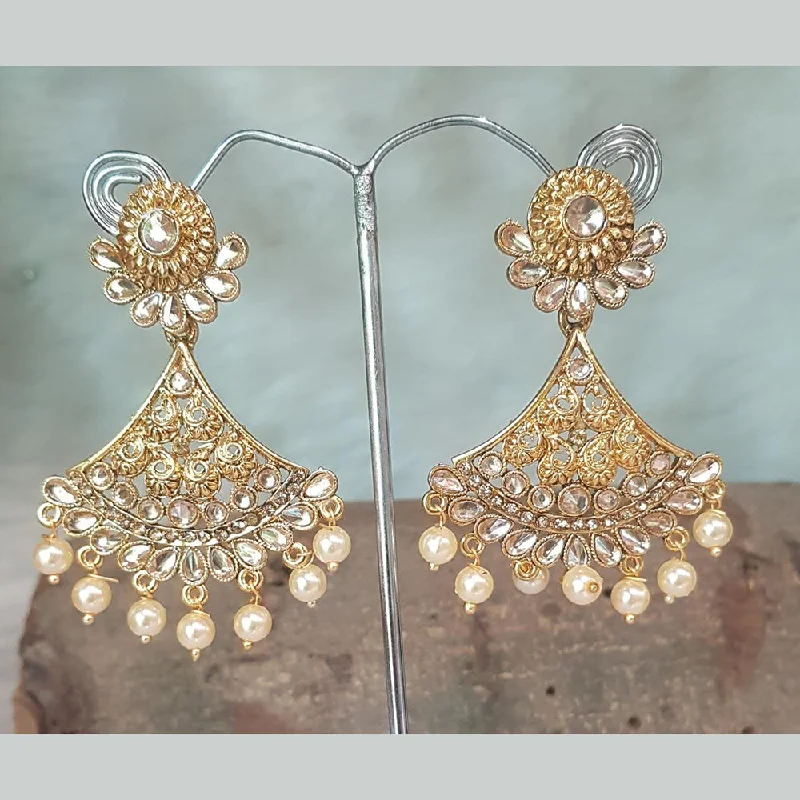 luxury gemstone earrings for women-Shreeji Gold Plated Dangler Earrings Earrings