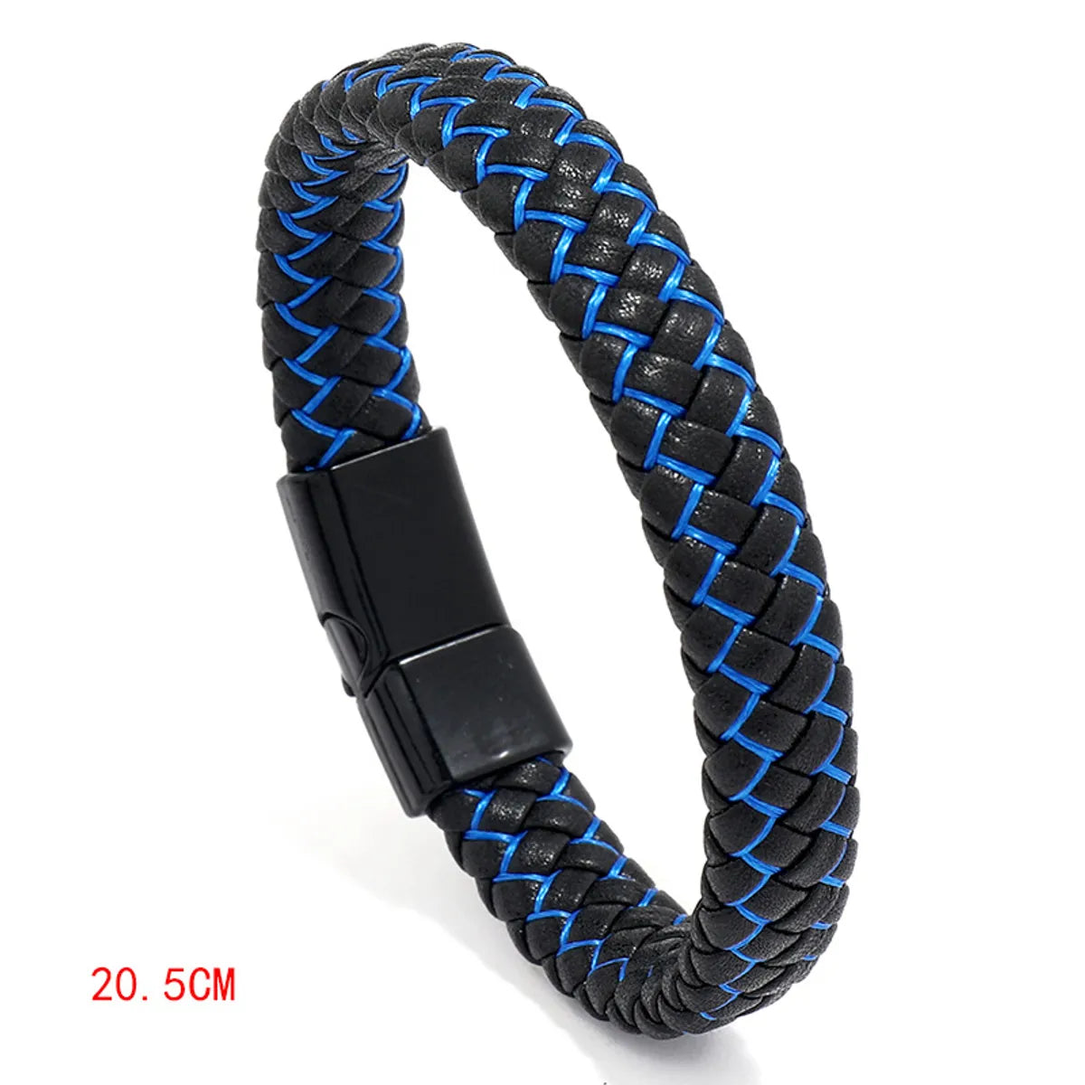 Black Leather + Blue Line 20.5cm