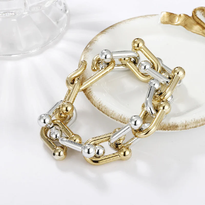 Gold and Silver Clavicle Bracelet