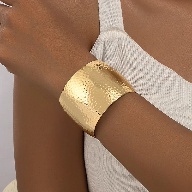 chunky bangles for women-Hip-hop Punk Geometric Alloy Plating Women's Bangle