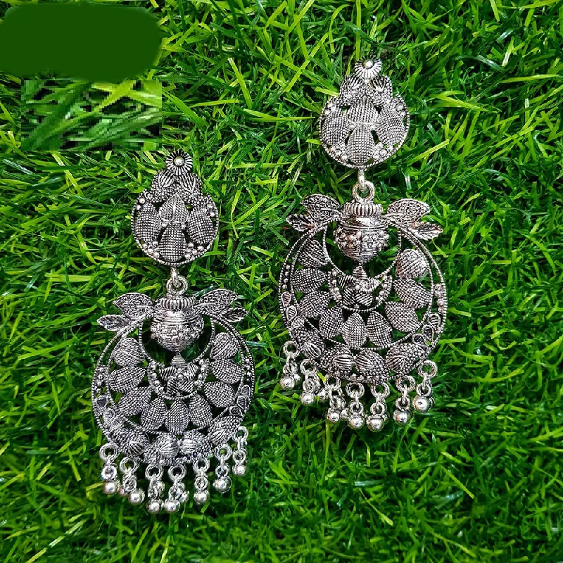 cubic zirconia earrings for women-Shreeji Oxidized Plated Dangler Earrings