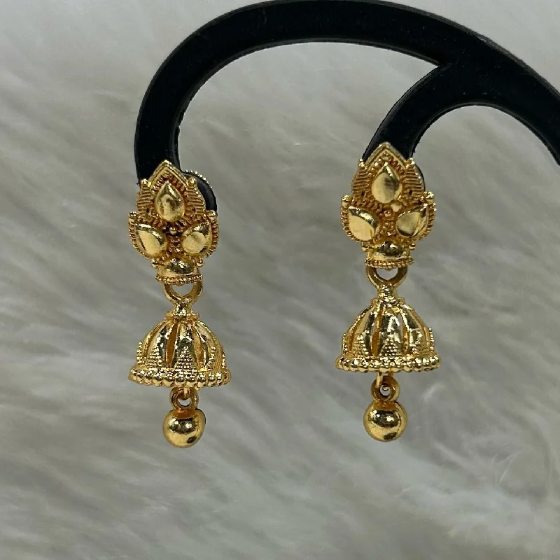 silver drop earrings for women-Infinity Jewels Gold Plated Jhumki Earrings