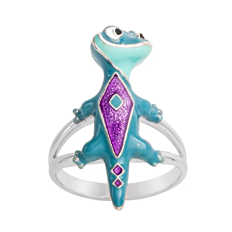 dainty rings for women-Disney X RockLove FROZEN Bruni Salamander Ring