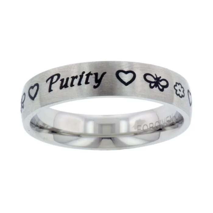 wedding bands for women-Purity Ring