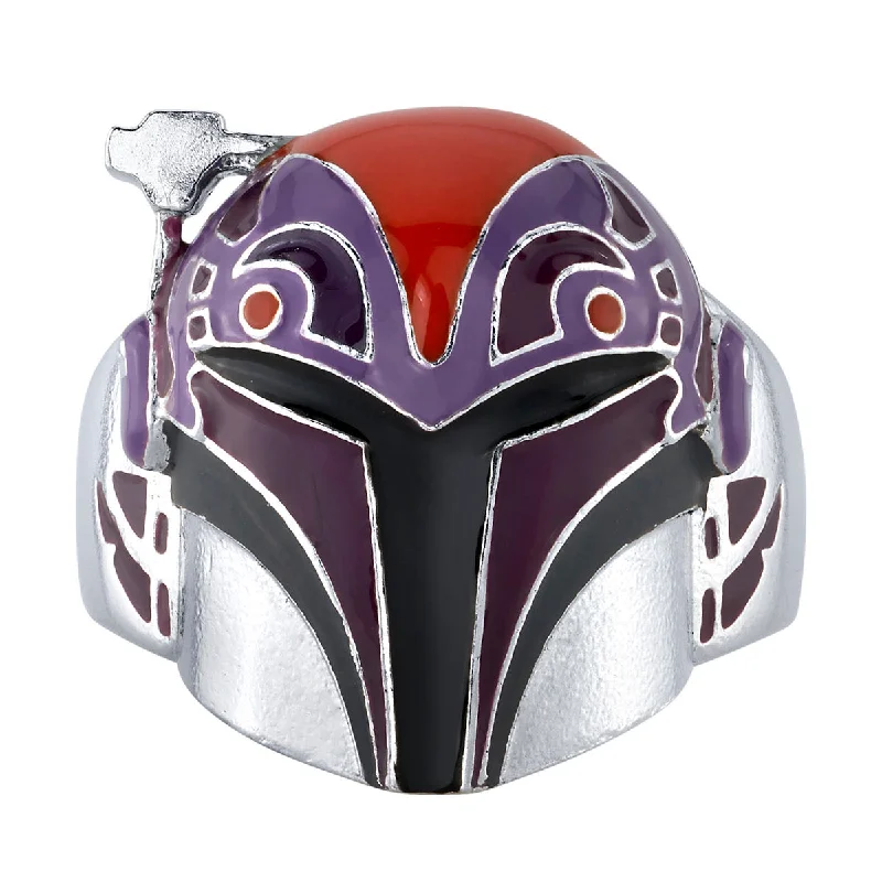 engraved rings for women-Star Wars X RockLove Sabine Wren Helmet Ring