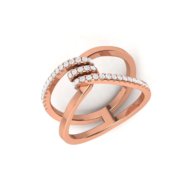 dainty rings for women-Trendy Intertwined Ring