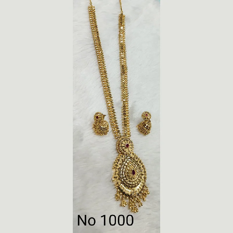 crystal drop necklaces for women-Sunrise Gold  Forming  Necklace Set