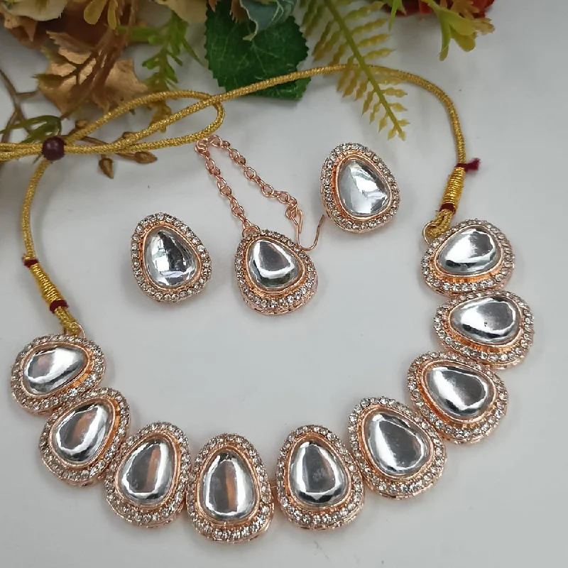 custom necklaces for women-Manisha Jewellery Kundan Necklace Set