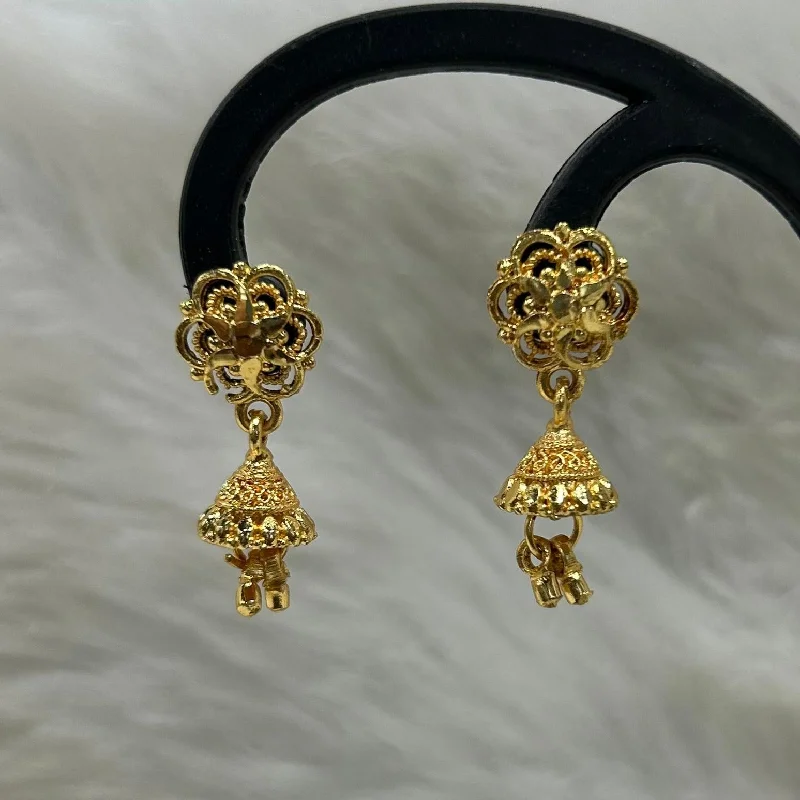 zirconia earrings for women-Infinity Jewels Gold Plated Jhumki Earrings