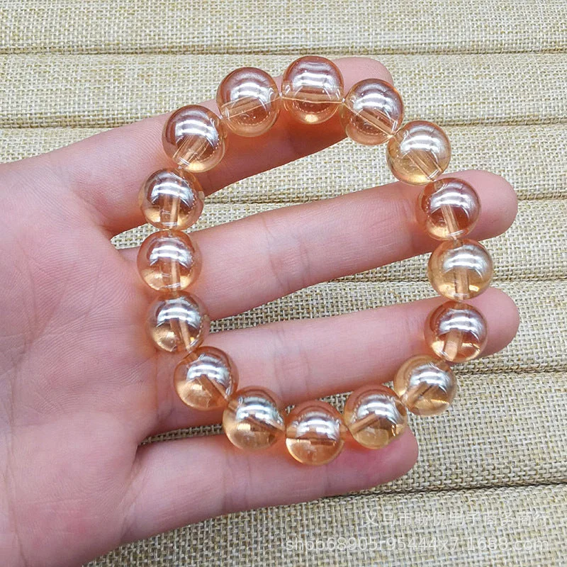 12mm Amber Gold Bracelet