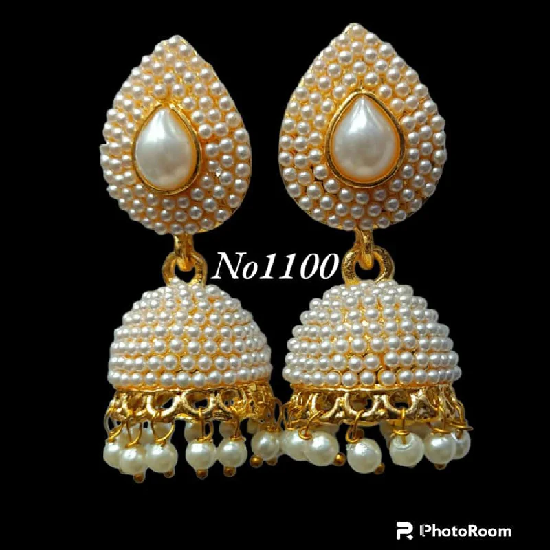 vintage stud earrings for women-Manisha Jewellery Gold Plated Jhumki Earrings