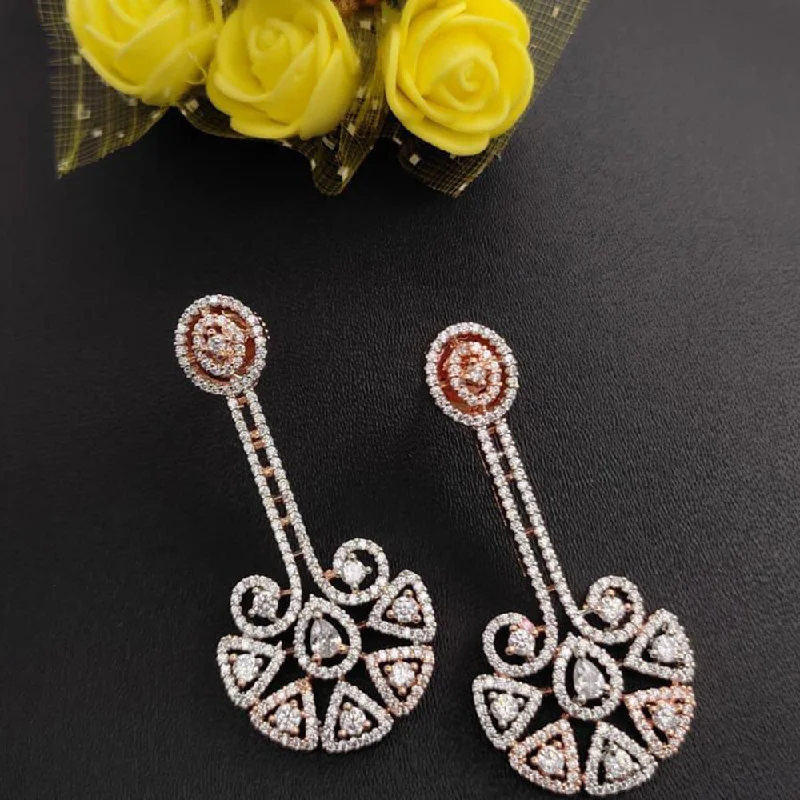 multi-color earrings for women-Manisha Jewellery American Diamond Earrings