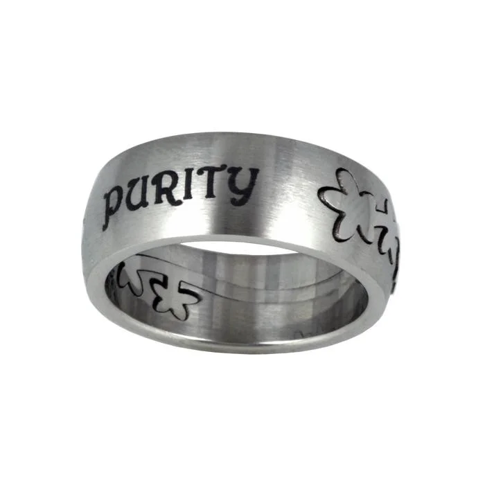 designer rings for women-Floating Purity Ring