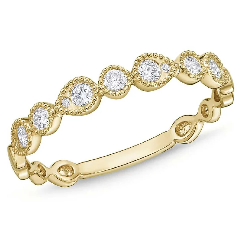 luxury engagement rings for women-Stack em Up Wedding Band