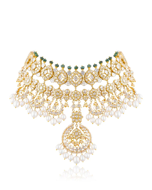 choker necklaces for women-Anaita Polki Necklace