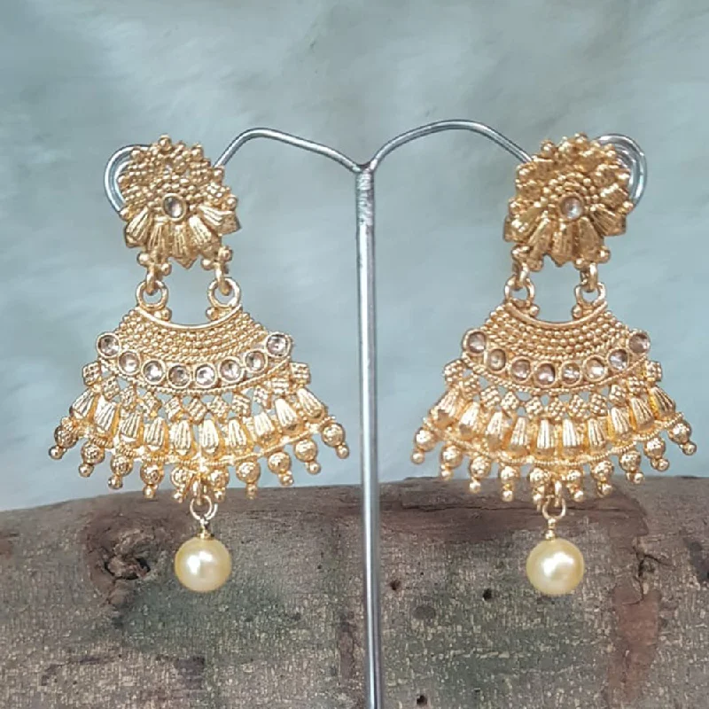 big stud earrings for women-Shreeji Gold Plated Dangler Earrings Earrings