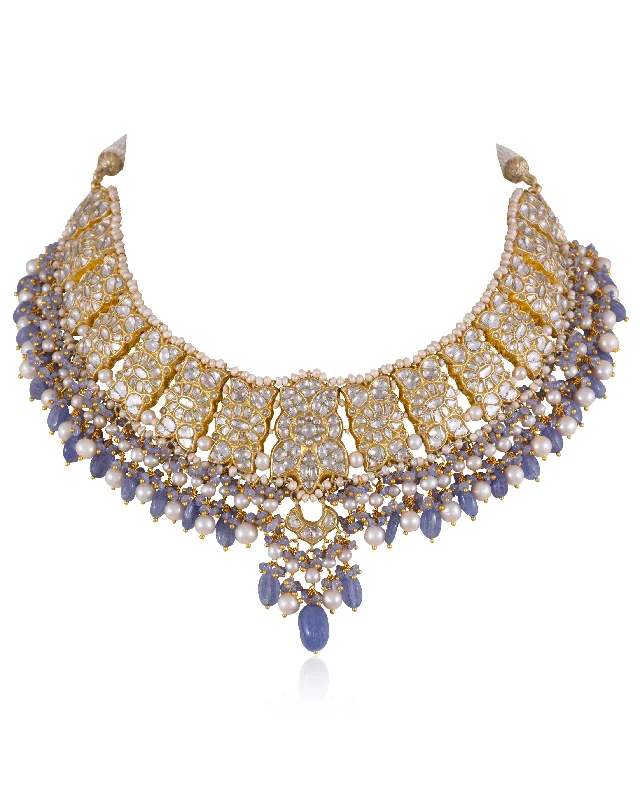 gold necklaces for women-Natalya Polki Necklace