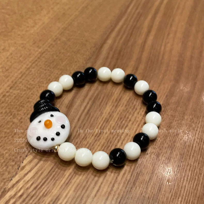 Black Snowman Bracelet