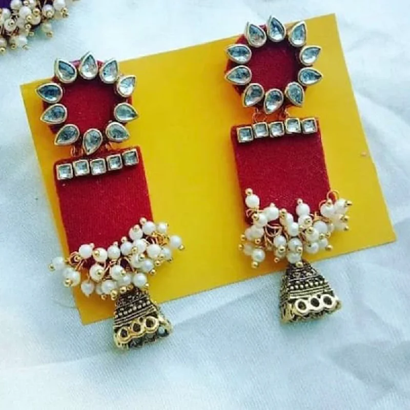 floral earrings for women-Pakhi Creation Handmade Dangler Earrings