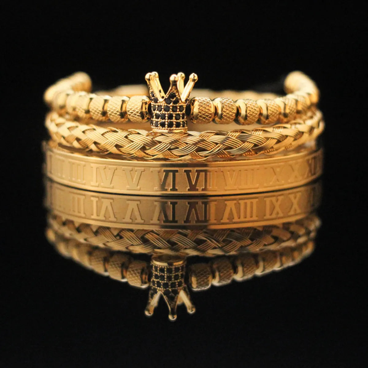 Gold Crown with Black Zirconium