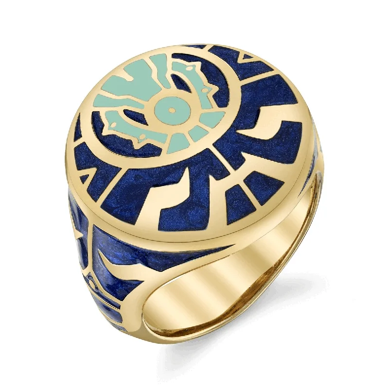 geometric rings for women-Magic: The Gathering X RockLove Arcane Signet Ring