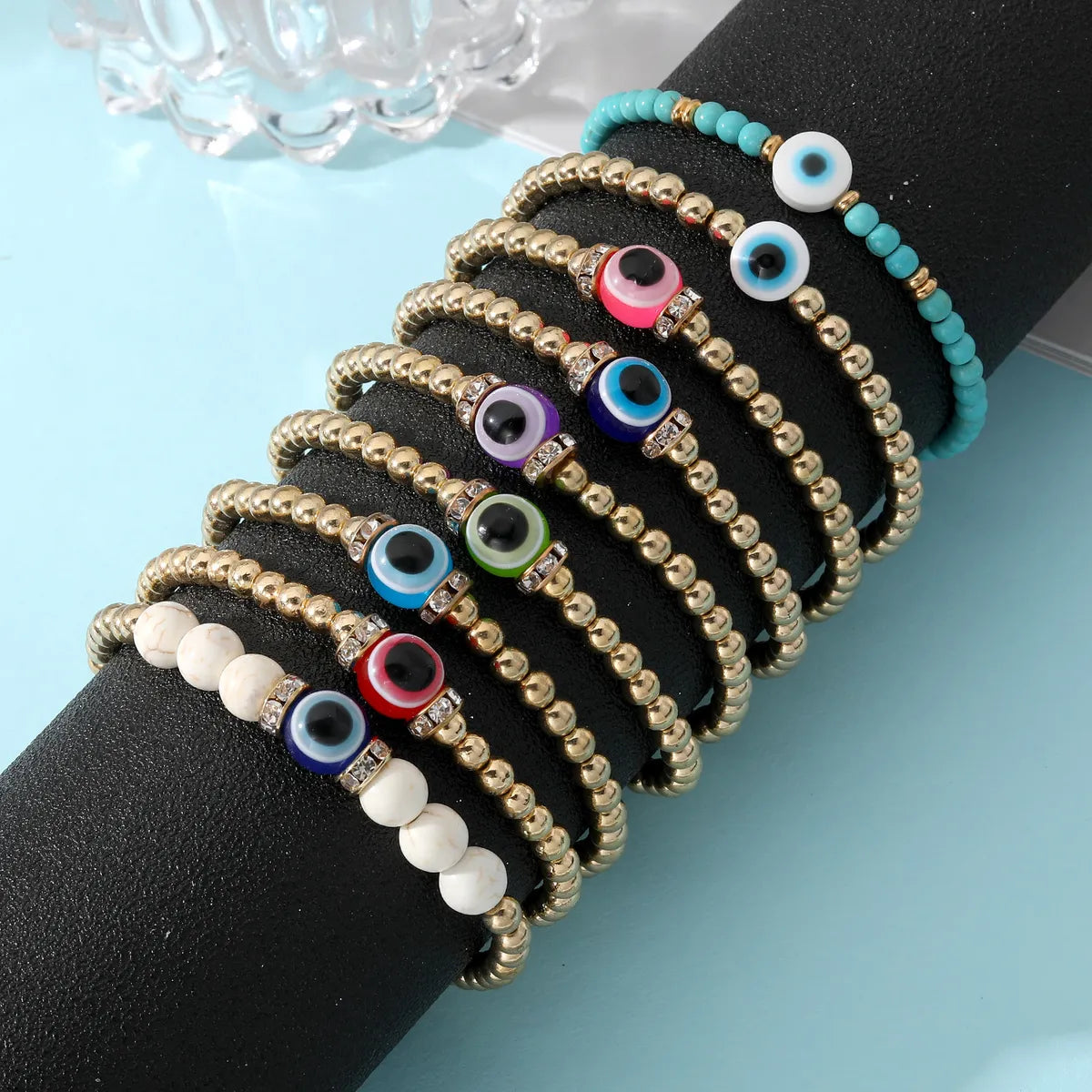 rose gold bracelets for women-Casual Eye Glass Plastic Resin Wholesale Bracelets