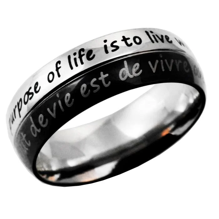 vintage-inspired rings for women-Purpose Of Life Ring