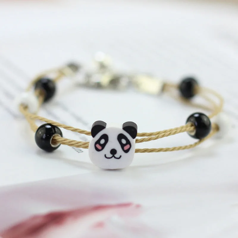 Ceramic Polymer Clay Carrying Strap Panda (1Pcs)